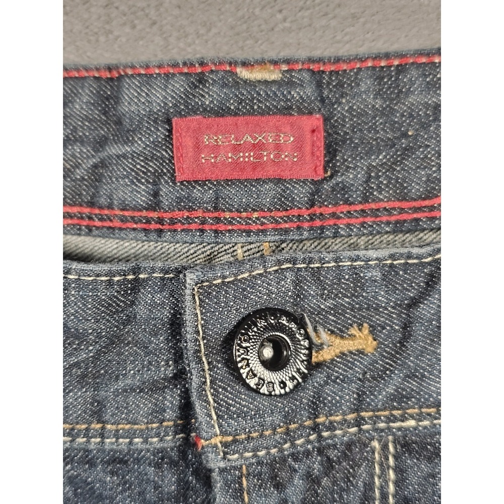 Sean John Relaxed Hamilton Denim Shorts Mens 38 Blue 100%‎ Cotton Classic Fit - Picture 2 of 10